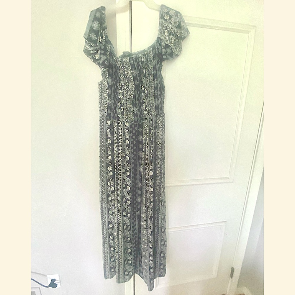 Vibe sportswear smocked maxi dress 3X